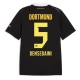 Borussia Dortmund Ramy Bensebaini #5 Replike Gostujuci Dres 2026-27 Kratak Rukav